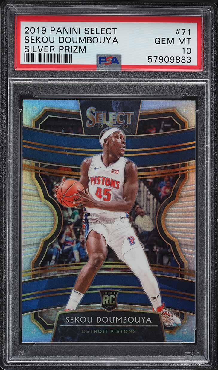 2019 Select Concourse Silver Prizm Sekou Doumbouya ROOKIE #71 PSA 10 GEM MINT