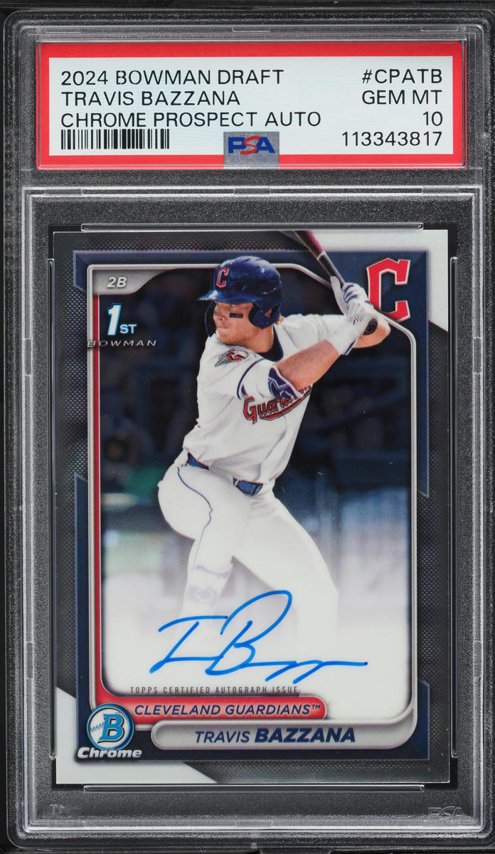2024 Bowman Chrome Draft Travis Bazzana PROSPECT AUTO #CPATB PSA 10 GEM MINT