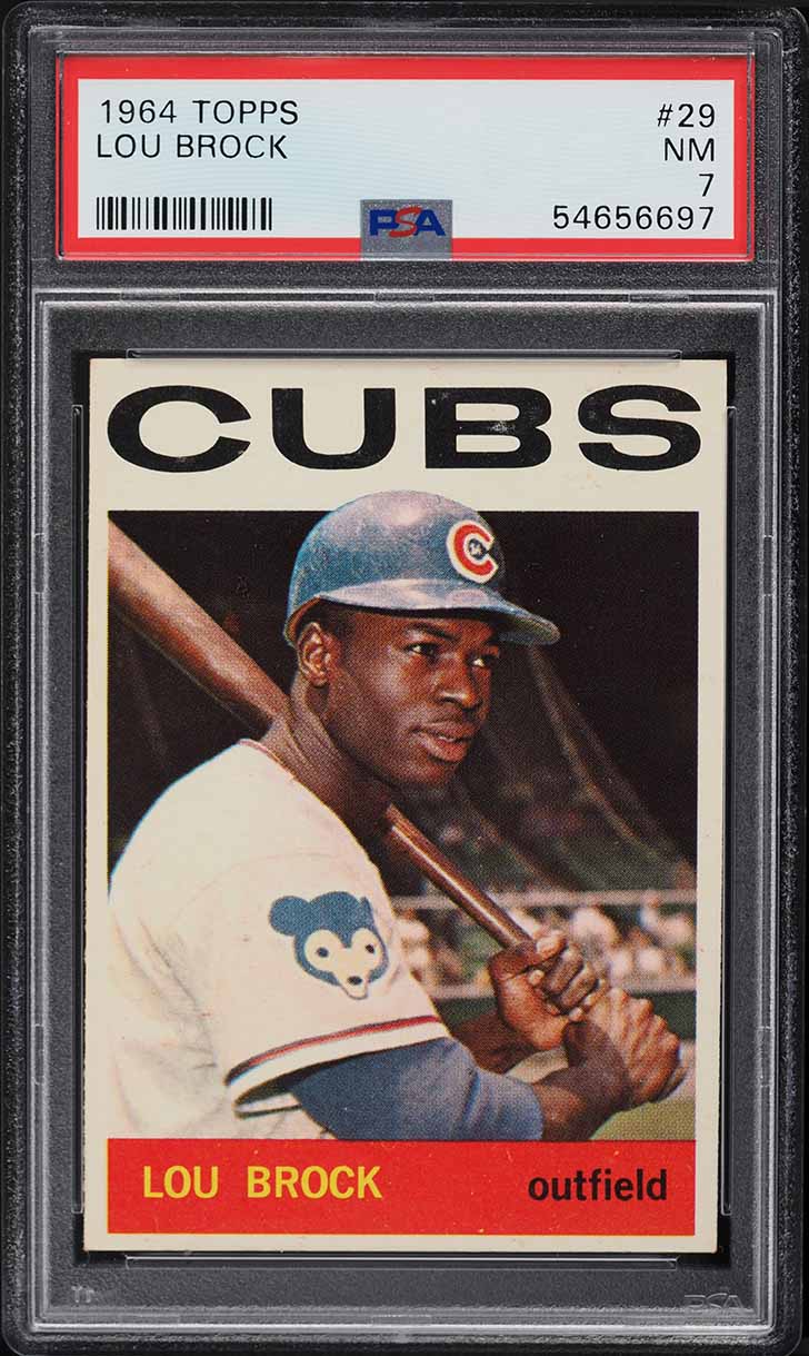 1964 Topps Lou Brock #29 PSA 7 NRMT
