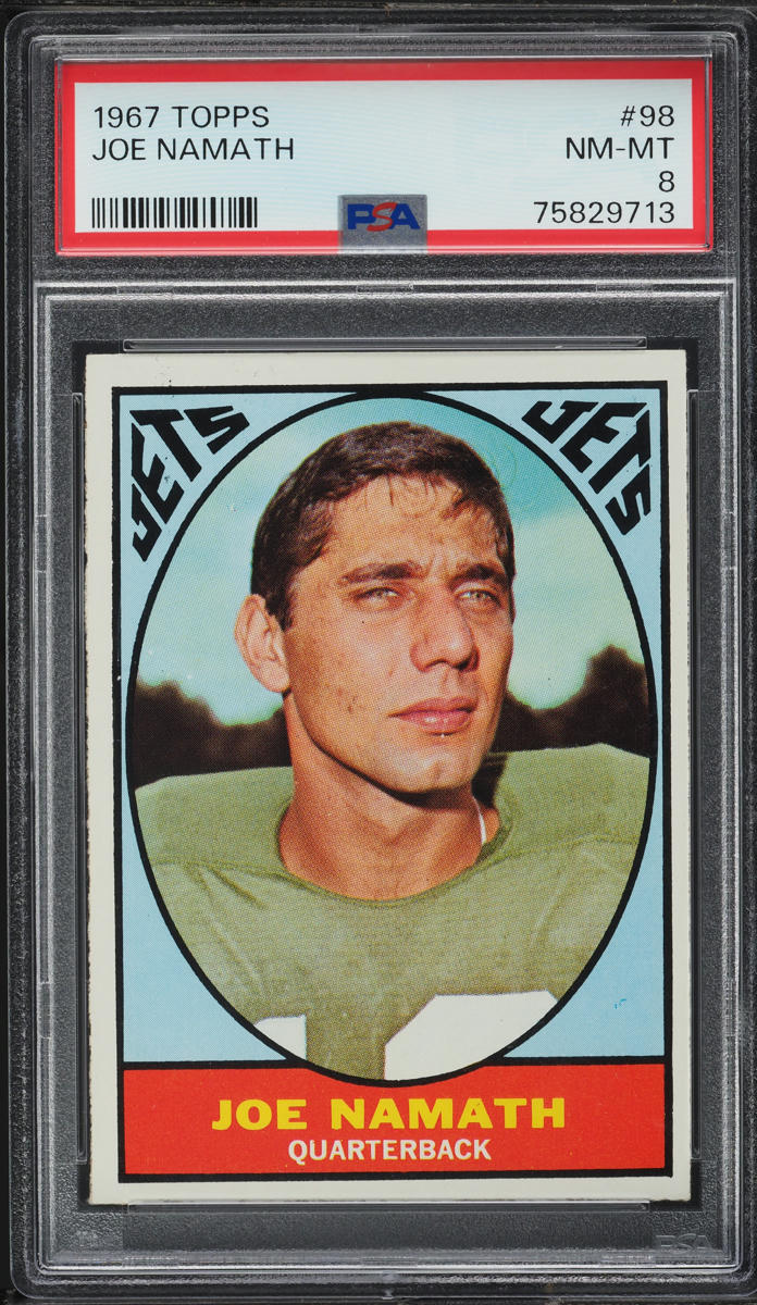 1967 Topps Football Joe Namath #98 PSA 8 NM-MT