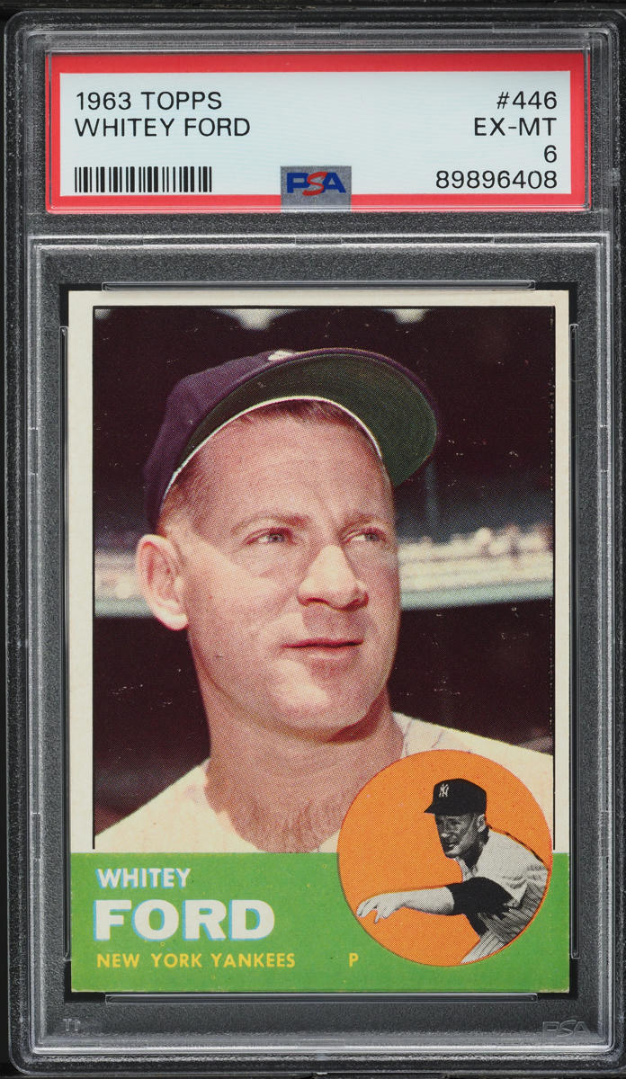 1963 Topps Whitey Ford #446 PSA 6 EXMT
