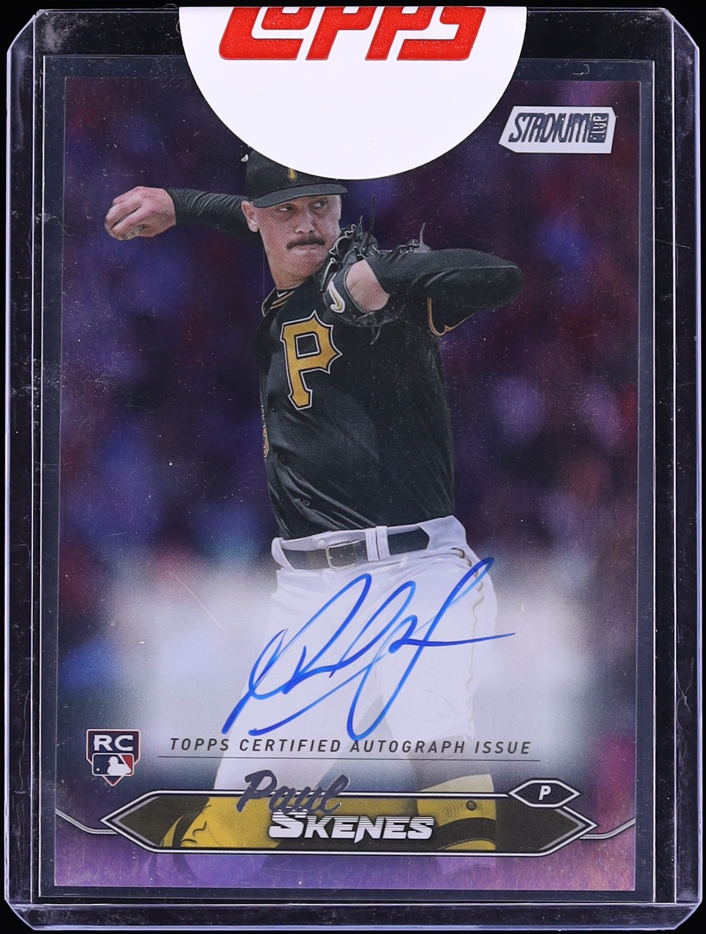 2024 Stadium Club Rainbow Foilboard Paul Skenes ROOKIE AUTO 1/10 #SCBA-PS