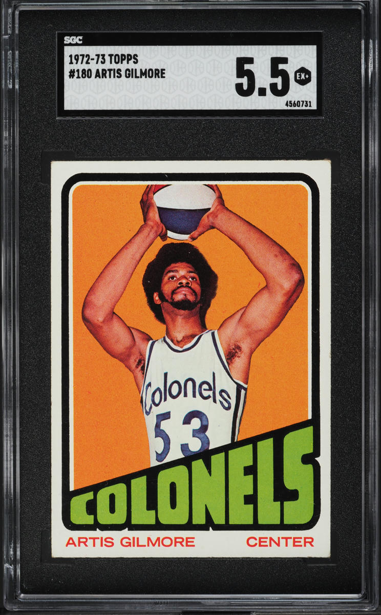 1972 Topps Basketball Artis Gilmore ROOKIE #180 SGC 5.5 EX+