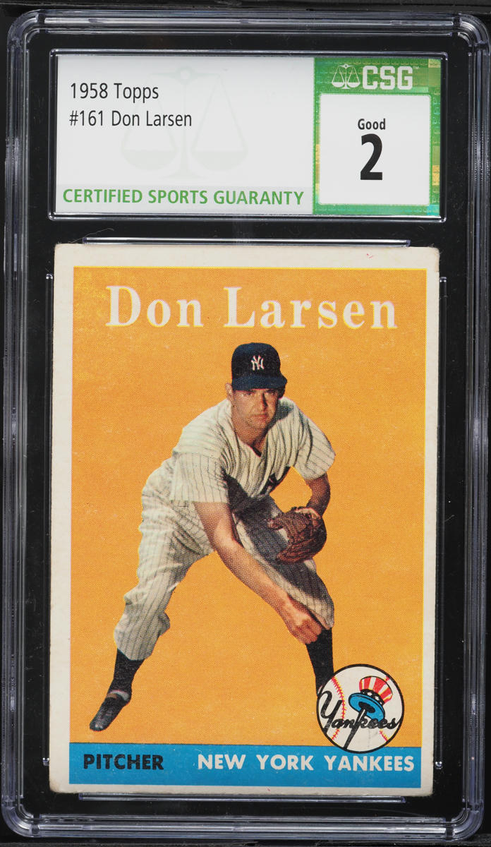 1958 Topps Don Larsen #161 CSG 2 GD