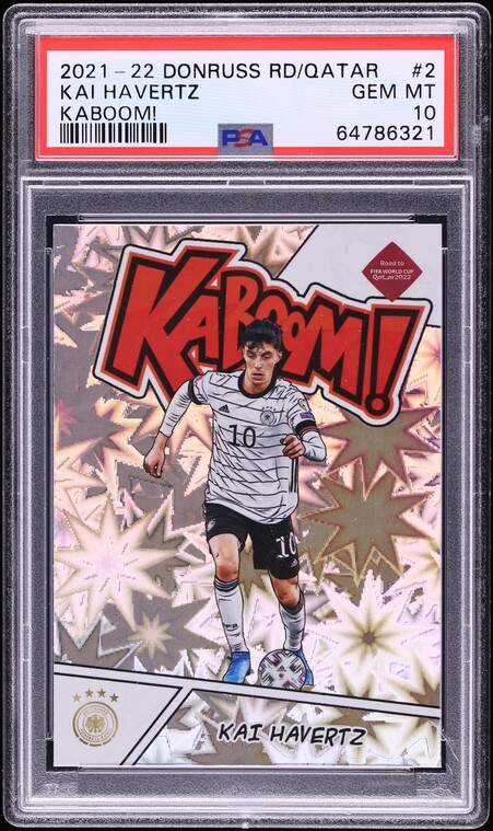 2021 Donruss Road To Qatar Kaboom! Kai Havertz #2 PSA 10 GEM MINT