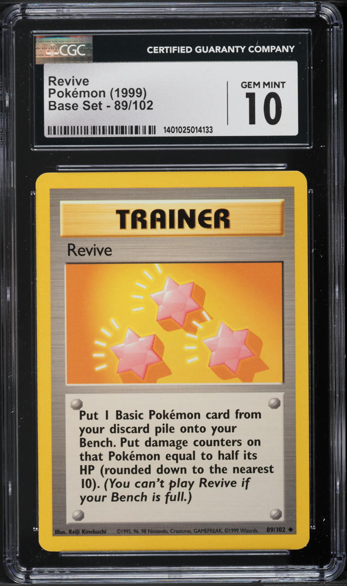 1999 Pokemon Base Set Revive #89 CGC 10 GEM MINT