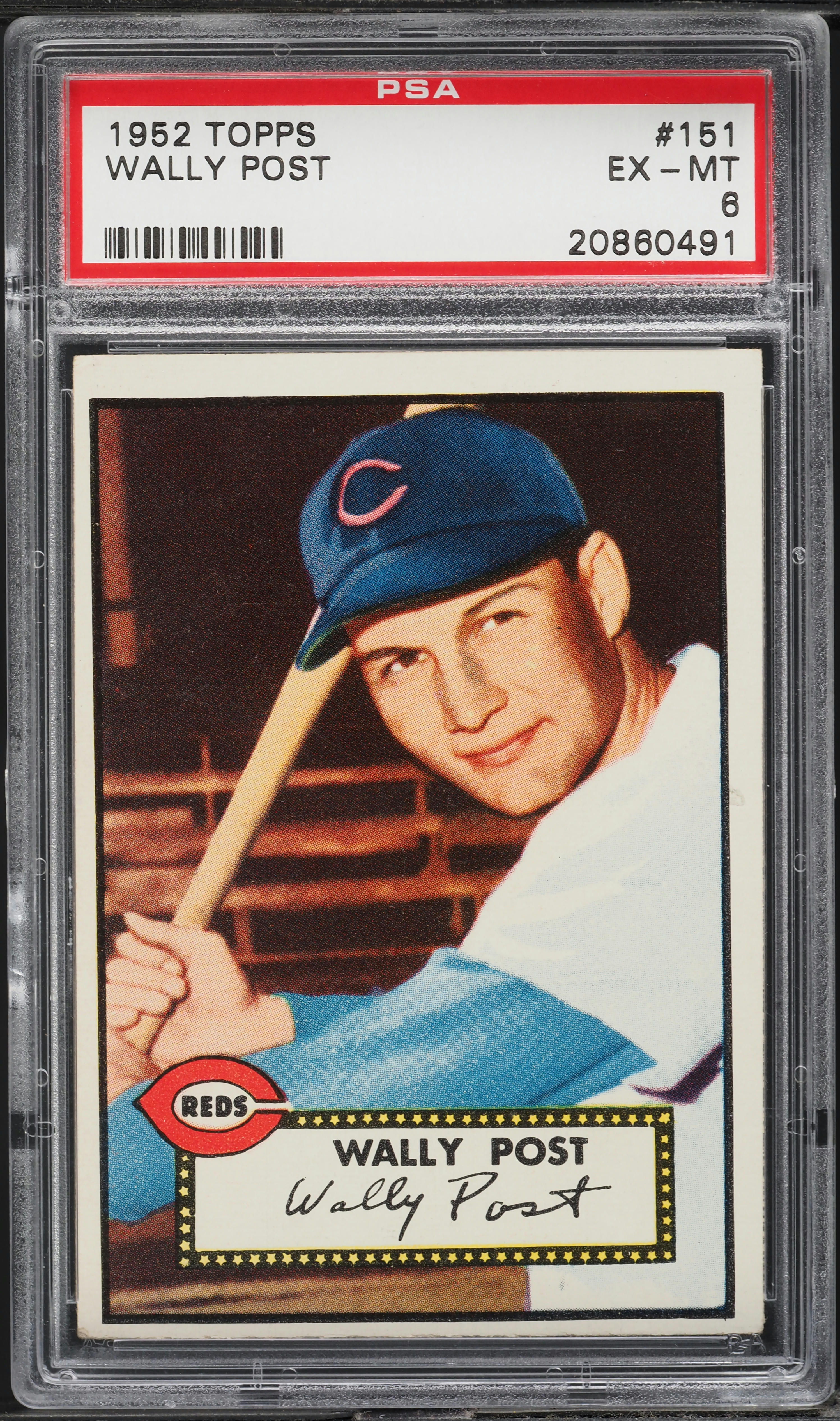 1952 Topps Wally Post #151 PSA 6 EXMT