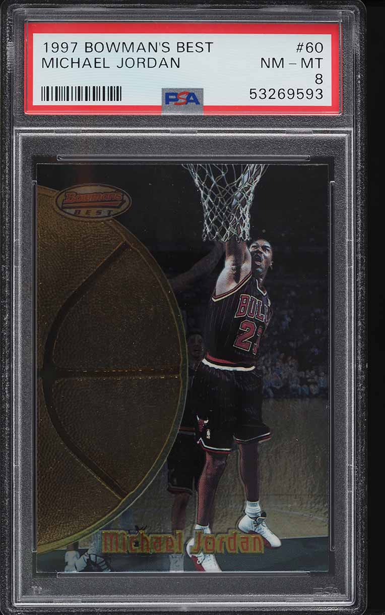 1997 Bowman's Best Michael Jordan #60 PSA 8 NM-MT