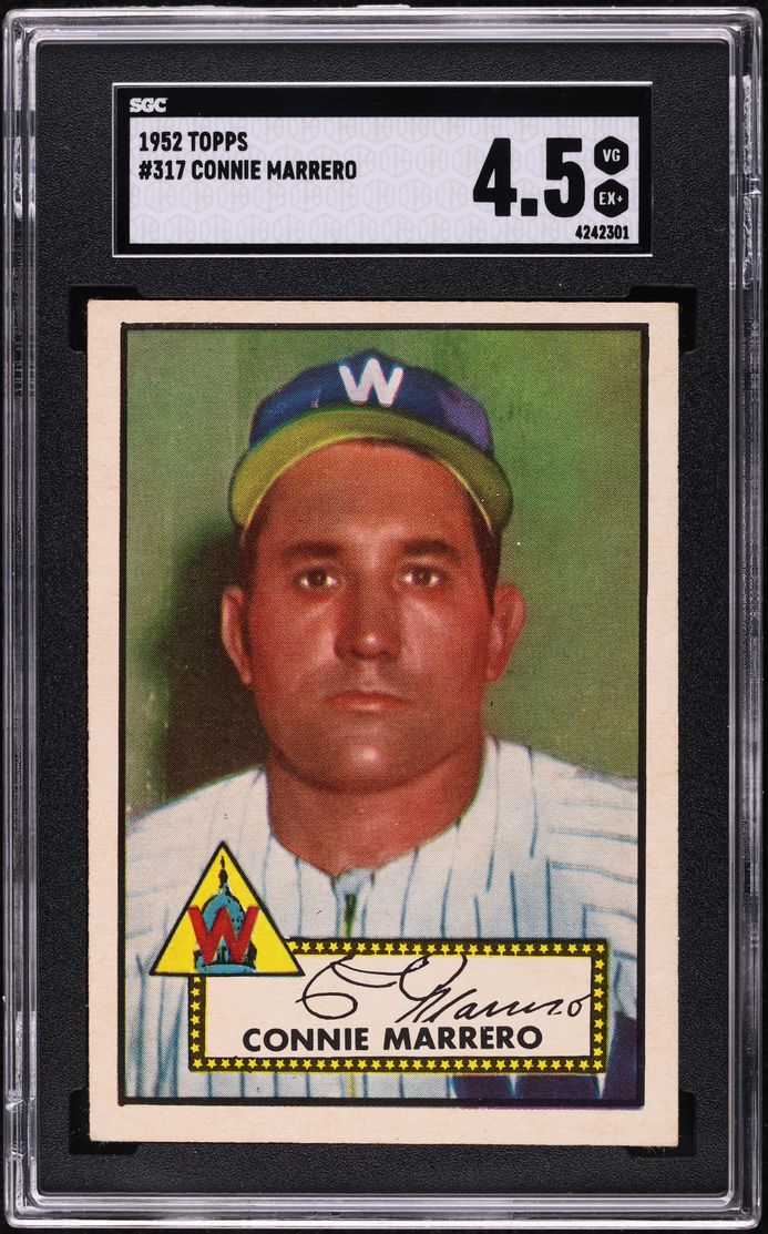 1952 Topps Connie Marrero #317 SGC 4.5 VGEX+