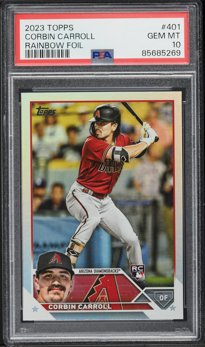 2023 Topps Rainbow Foil Corbin Carroll ROOKIE #401 PSA 10 GEM MINT