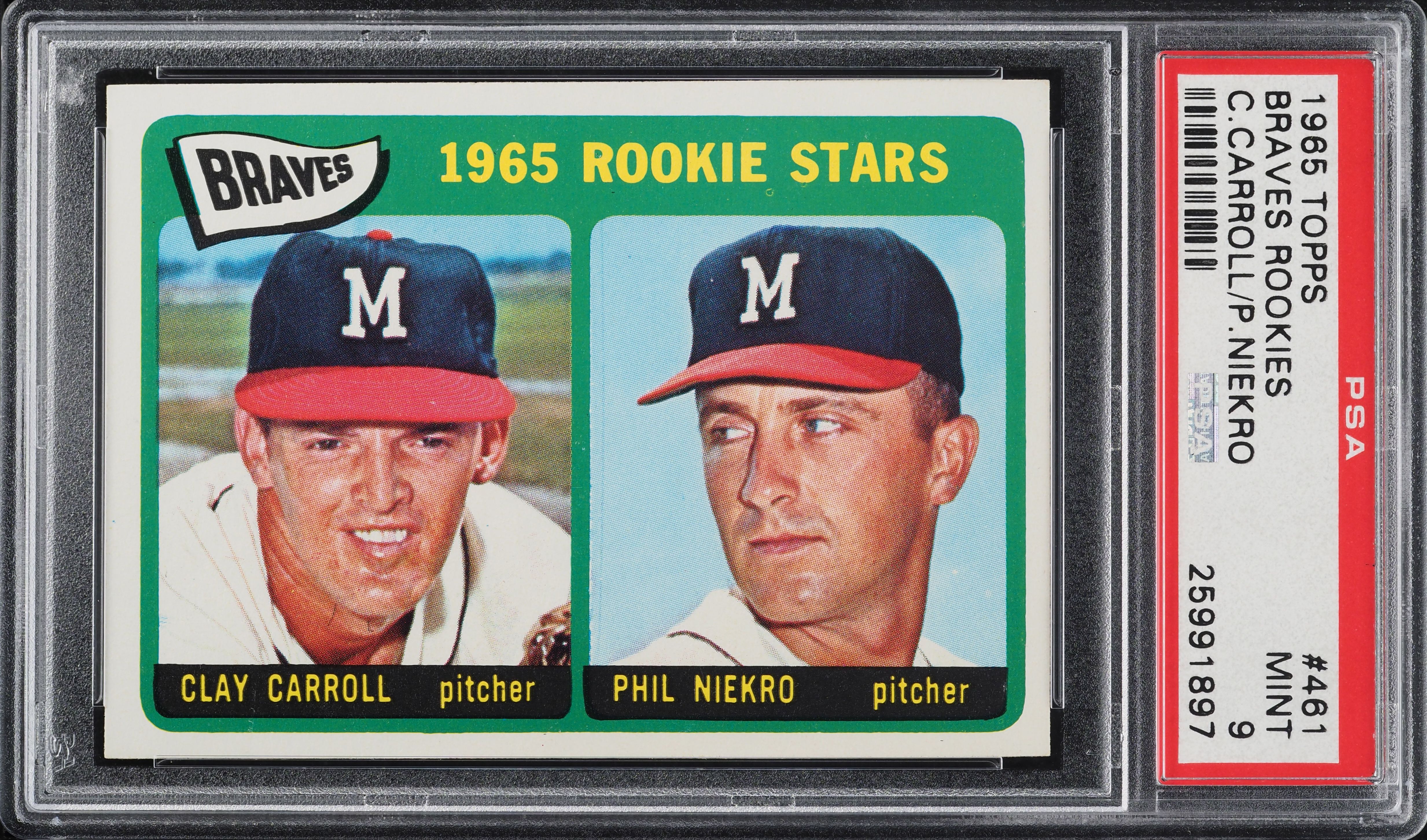 1965 Topps Phil Niekro ROOKIE #461 PSA 9 MINT