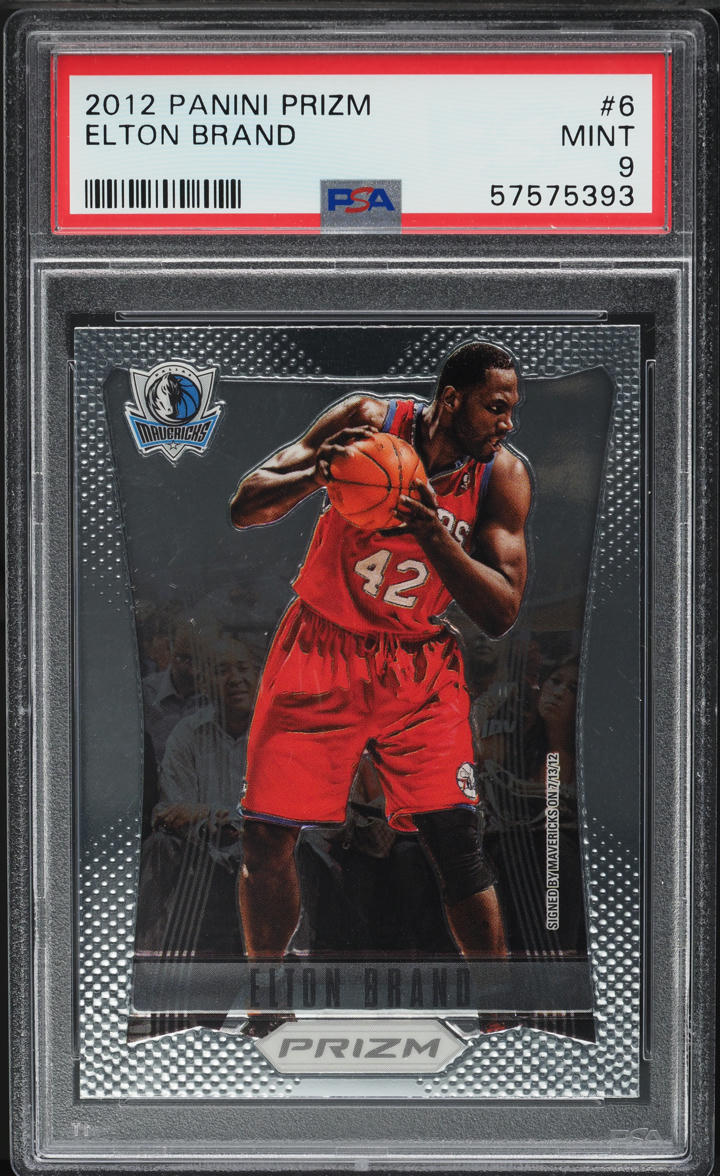 2012 Panini Prizm Elton Brand #6 PSA 9 MINT