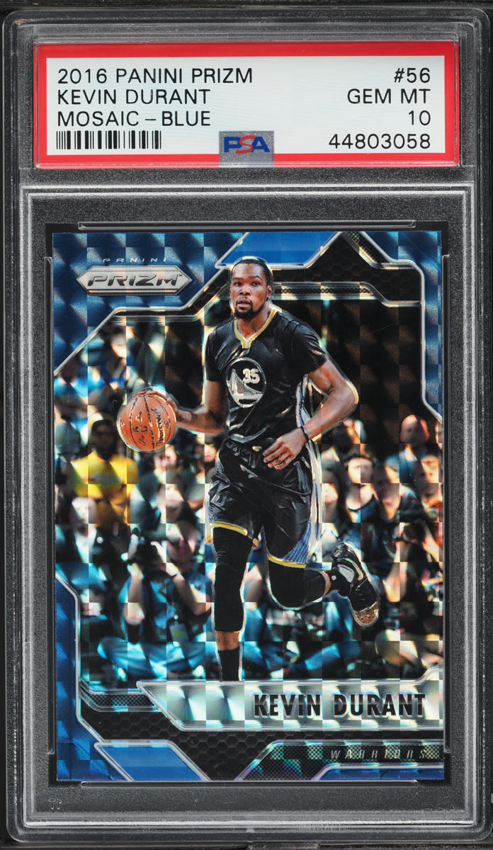2016 Panini Prizm Mosaic Blue Kevin Durant #56 PSA 10 GEM MINT