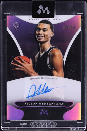 2023 Topps Mercury Refractor Victor Wembanyama ROOKIE AUTO /99 #WA-5