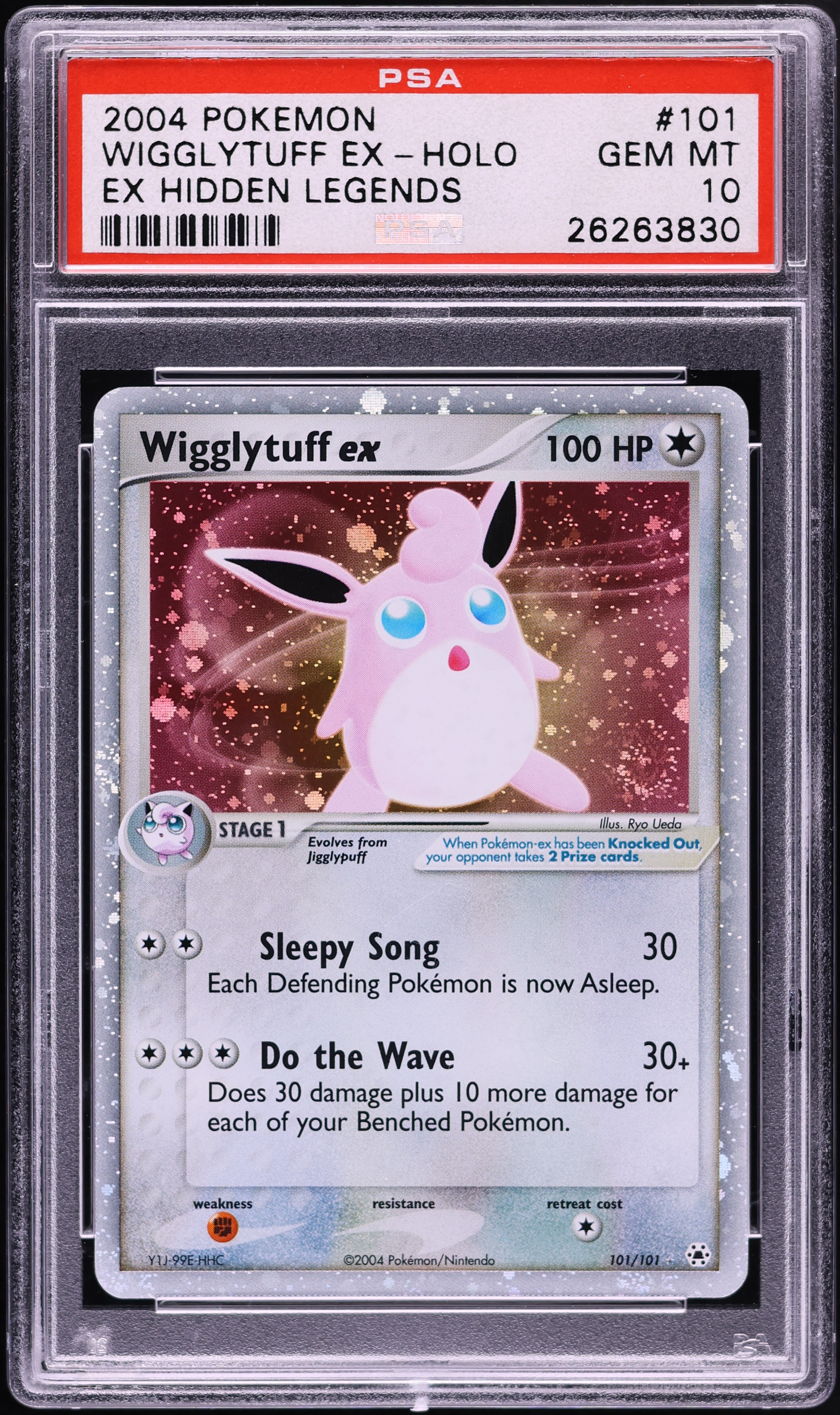 2004 Pokemon EX Hidden Legends Holo Wigglytuff EX #101 PSA 10 GEM MINT