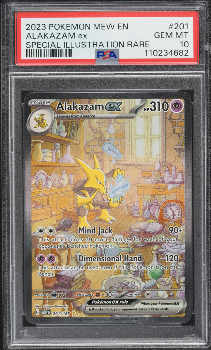2023 Pokemon Scarlet & Violet 151 SIR Alakazam ex #201 PSA 10 GEM MINT