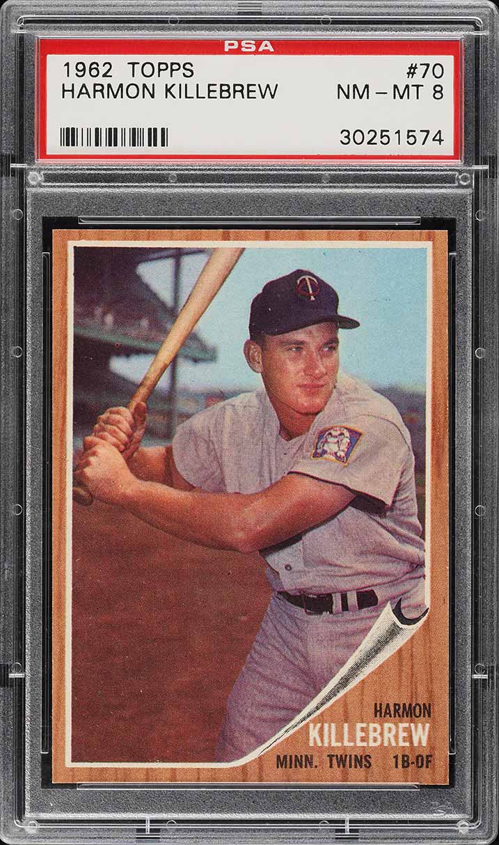 1962 Topps Harmon Killebrew #70 PSA 8 NM-MT