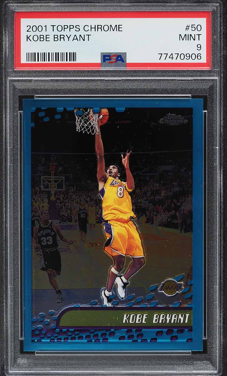 2001 Topps Chrome Kobe Bryant #50 PSA 9 MINT