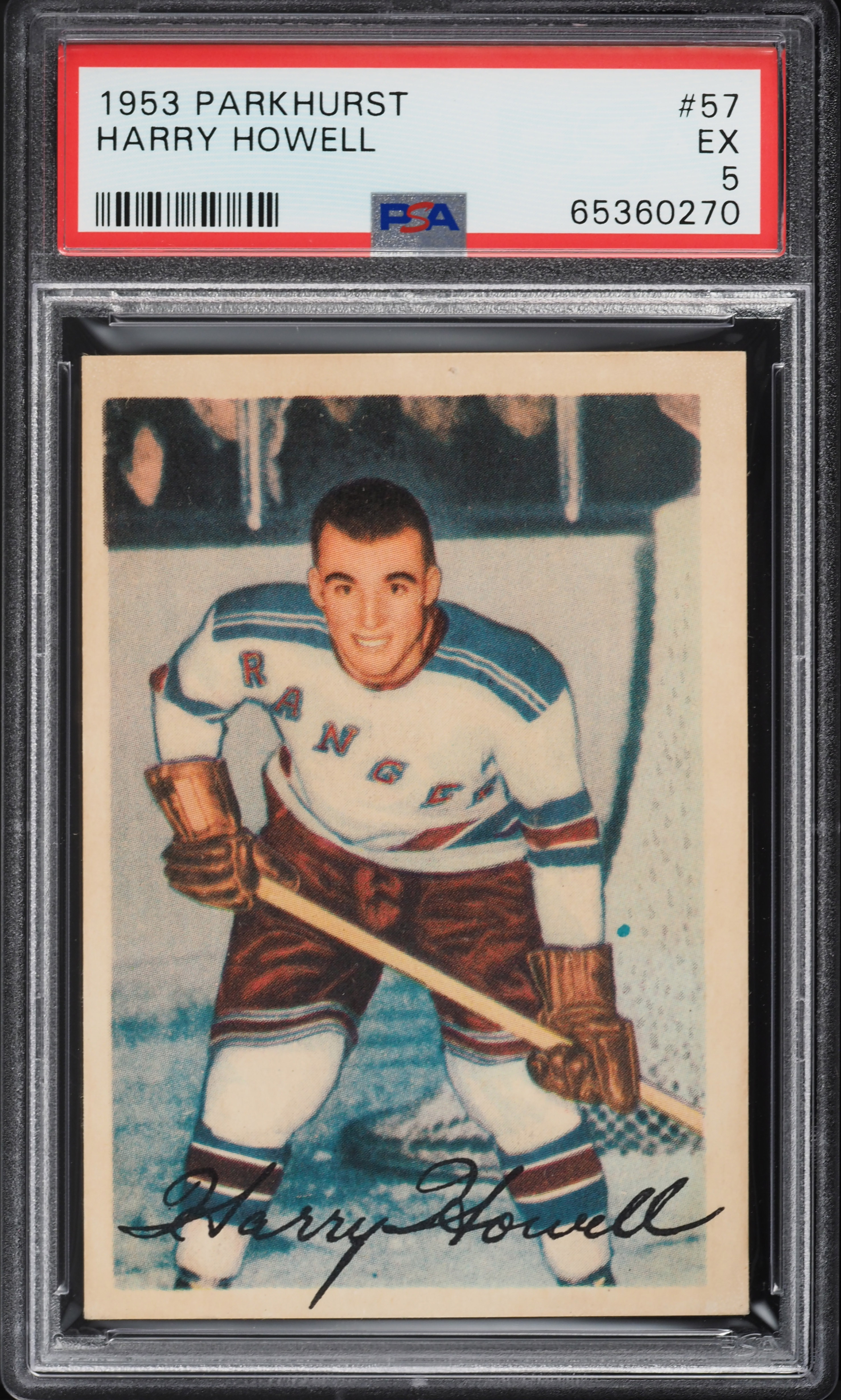 1953 Parkhurst Harry Howell ROOKIE #57 PSA 5 EX