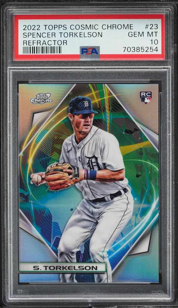 2022 Topps Chrome Cosmic Refractor Spencer Torkelson ROOKIE #23 PSA 10 GEM MINT
