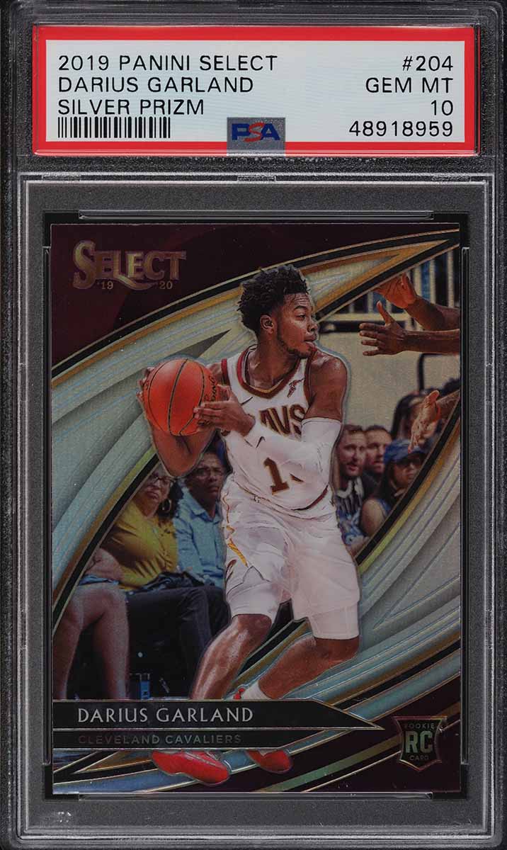 2019 Select Courtside Silver Prizm Darius Garland ROOKIE RC #204 PSA 10 GEM MINT