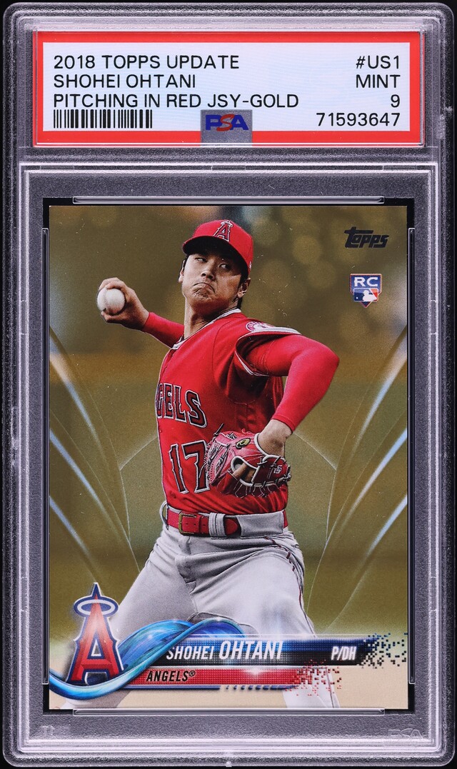 2018 Topps Update Gold Shohei Ohtani ROOKIE /2018 #US1 PSA 9 MINT