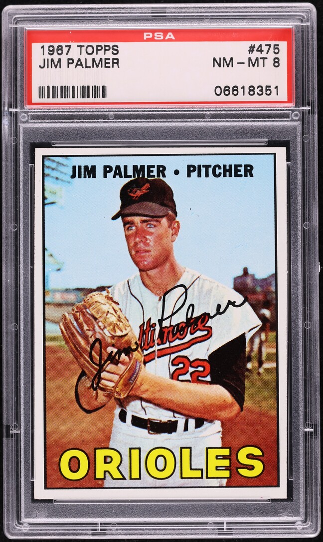 1967 Topps Jim Palmer #475 PSA 8 NM-MT