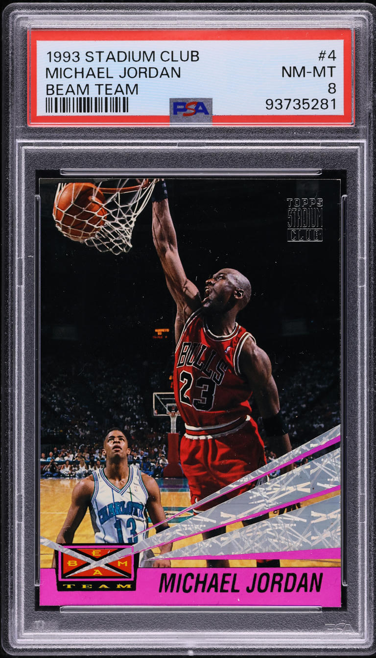 1993 Stadium Club Beam Team Michael Jordan #4 PSA 8 NM-MT