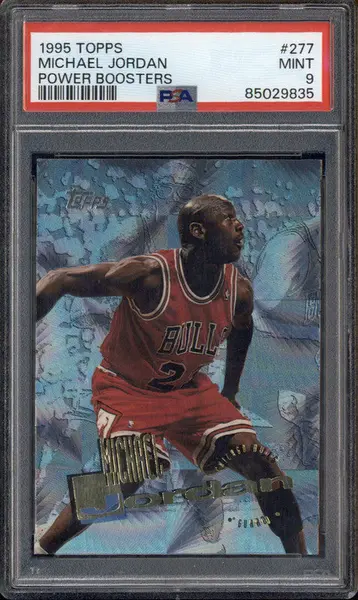 1995 Topps Power Boosters #277 Michael Jordan PSA 9