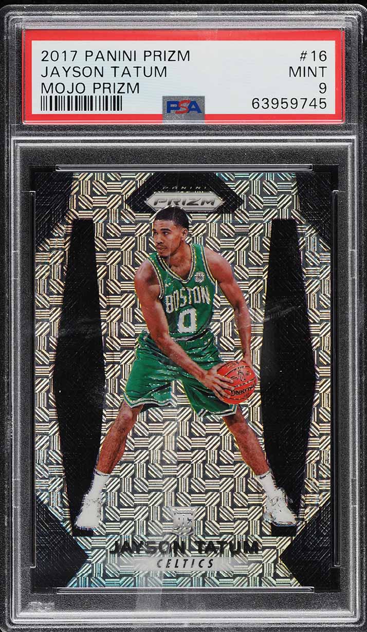 2017 Panini Prizm Mojo Prizms Jayson Tatum ROOKIE /25 #16 PSA 9 MINT