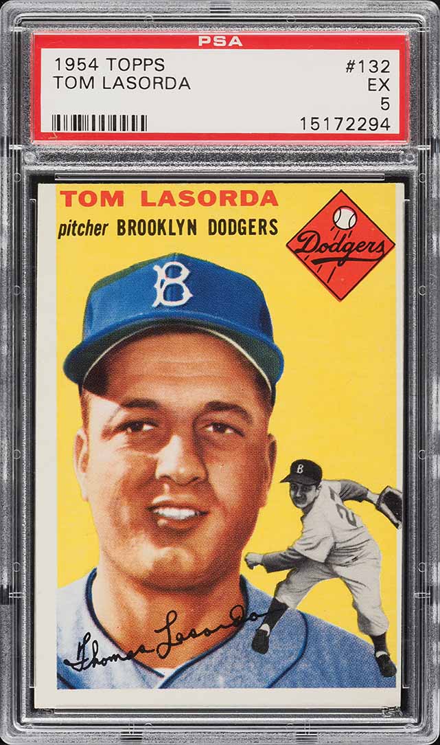 1954 Topps Tom Lasorda #132 PSA 5 EX
