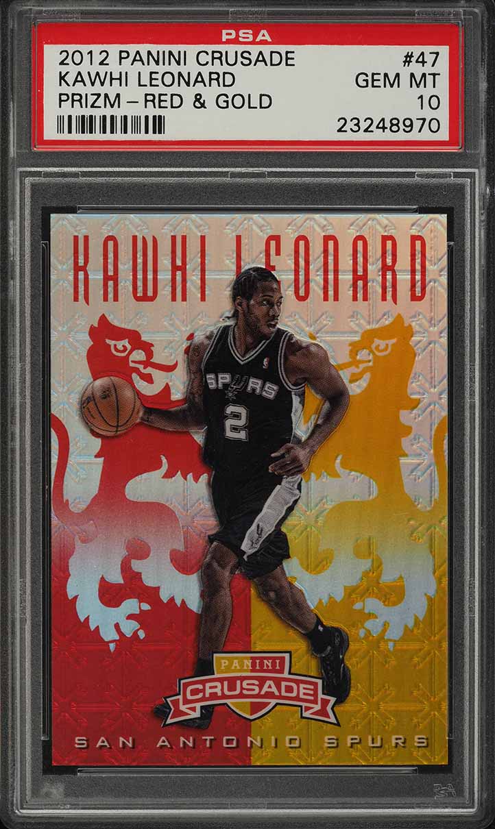 2012 Panini Crusade Red & Gold Kawhi Leonard ROOKIE /99 #47 PSA 10 GEM MINT