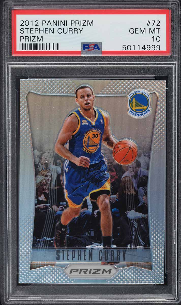 2012 Panini Prizm Silver Stephen Curry #72 PSA 10 GEM MINT