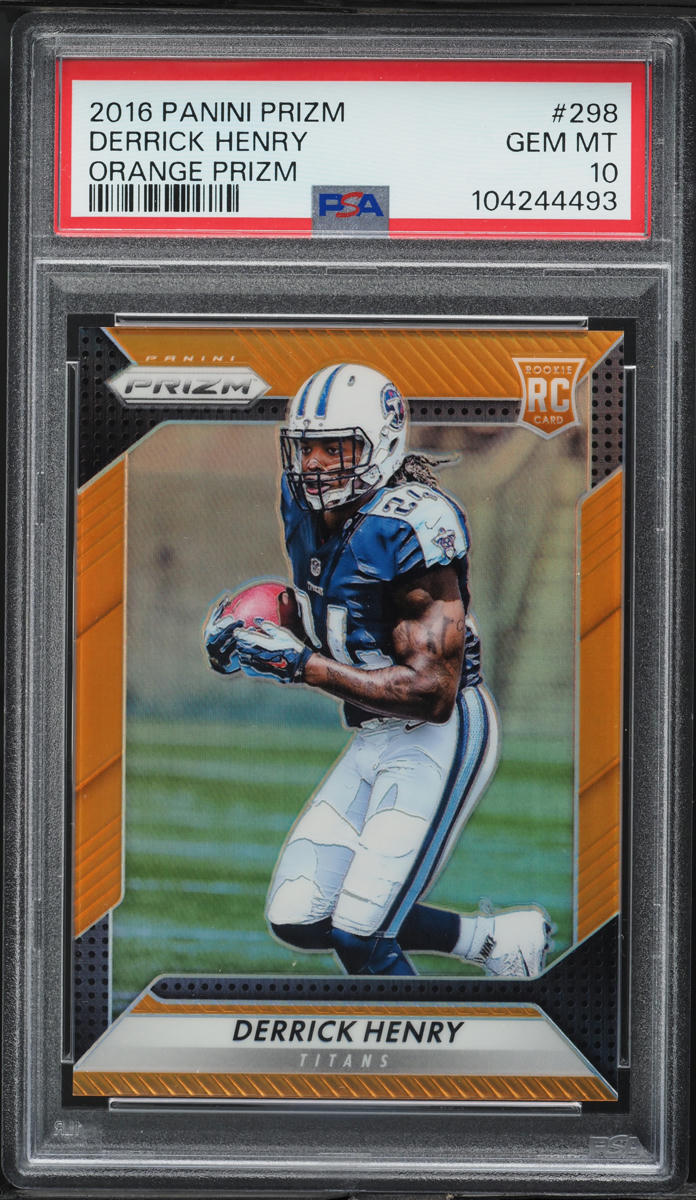 2016 Panini Prizm Orange Derrick Henry ROOKIE /299 #298 PSA 10 GEM MINT