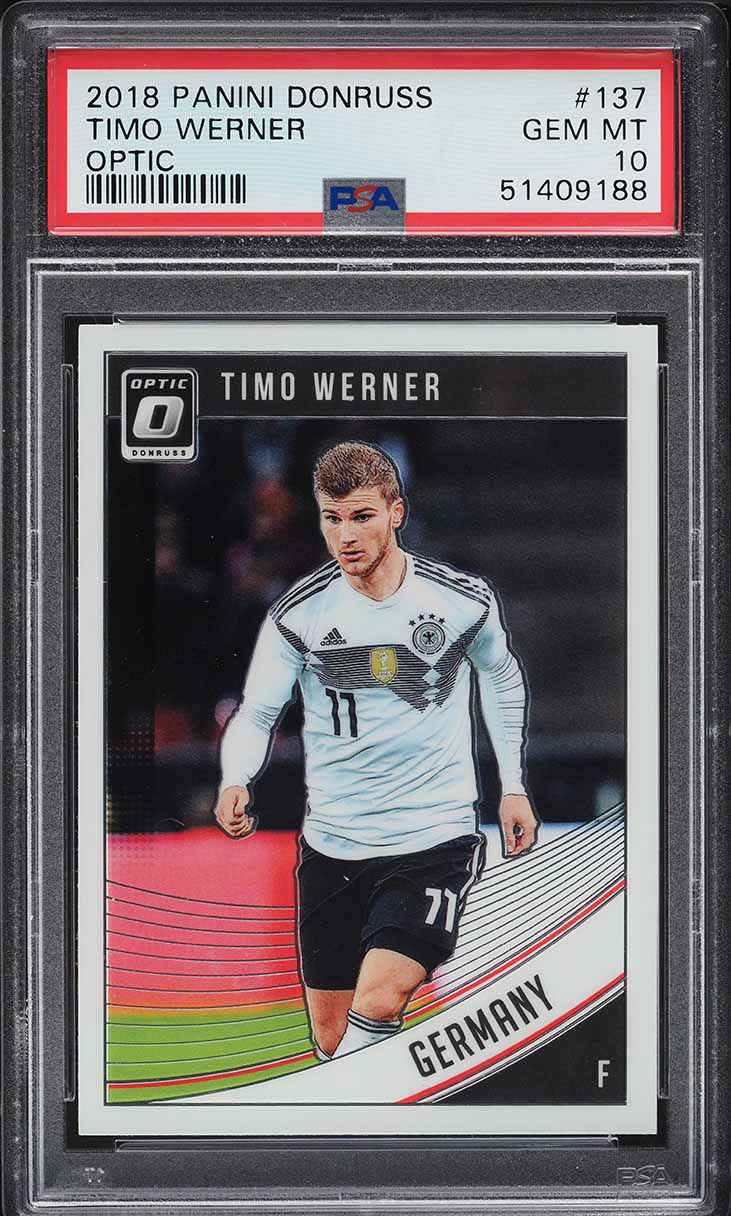 2018 Donruss Optic Timo Werner ROOKIE #137 PSA 10 GEM MINT