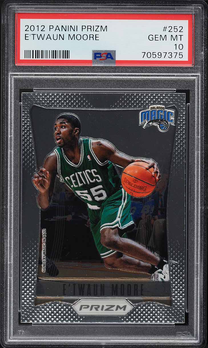 2012 Panini Prizm E'Twaun Moore ROOKIE #252 PSA 10 GEM MINT