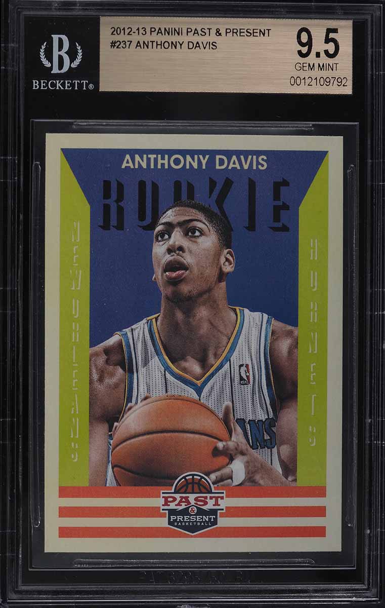 2012 Panini Past & Present Anthony Davis ROOKIE RC #237 BGS 9.5 GEM MINT