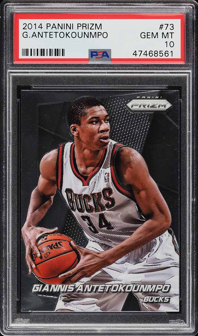 2014 Panini Prizm Giannis Antetokounmpo #73 PSA 10 GEM MINT