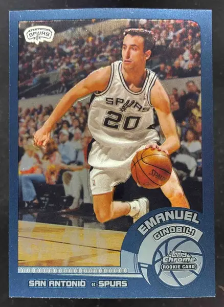 2002-03 Topps Chrome #124a Emanuel Ginobili RC