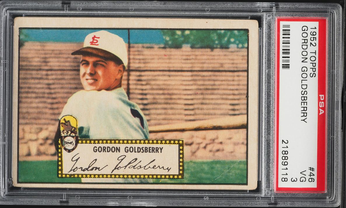 1952 Topps Gordon Goldsberry #46 PSA 3 VG