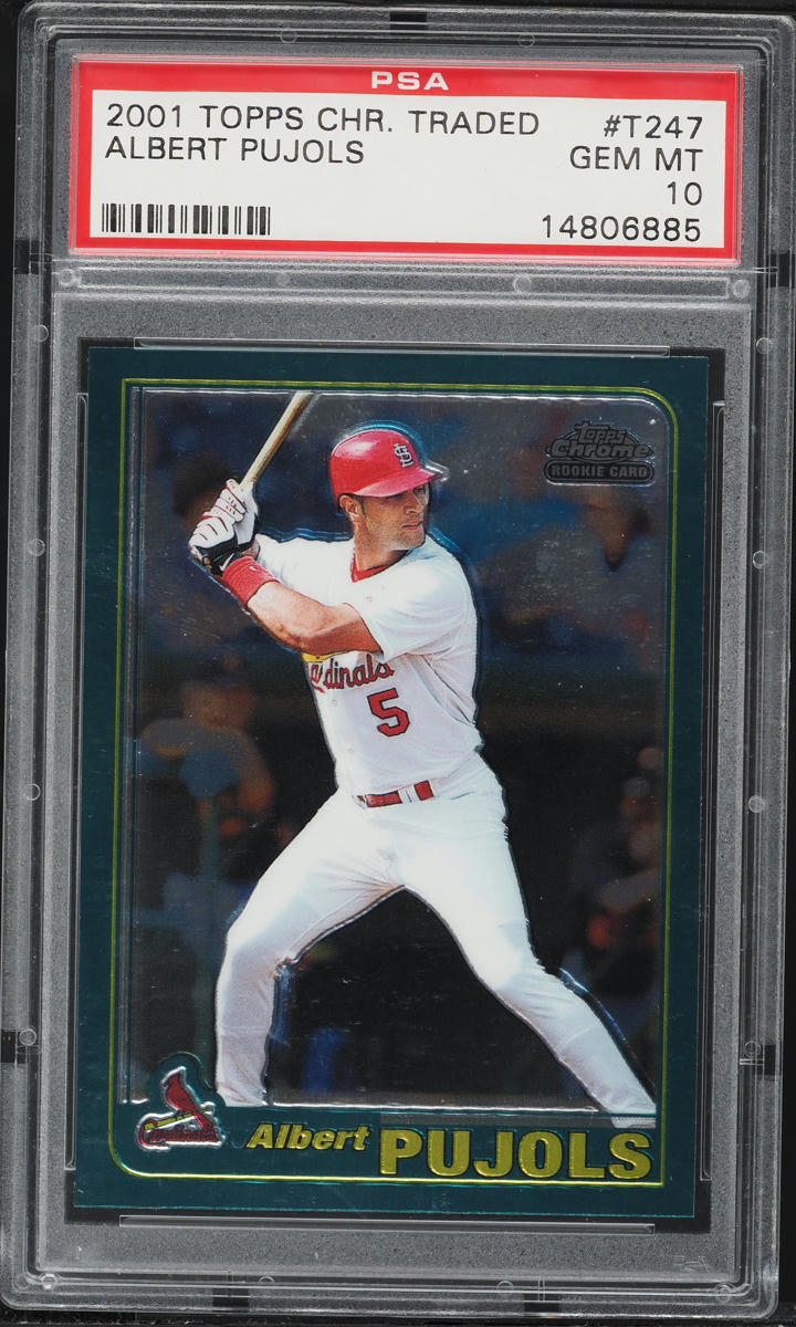 2001 Topps Chrome Traded Albert Pujols ROOKIE #T247 PSA 10 GEM MINT
