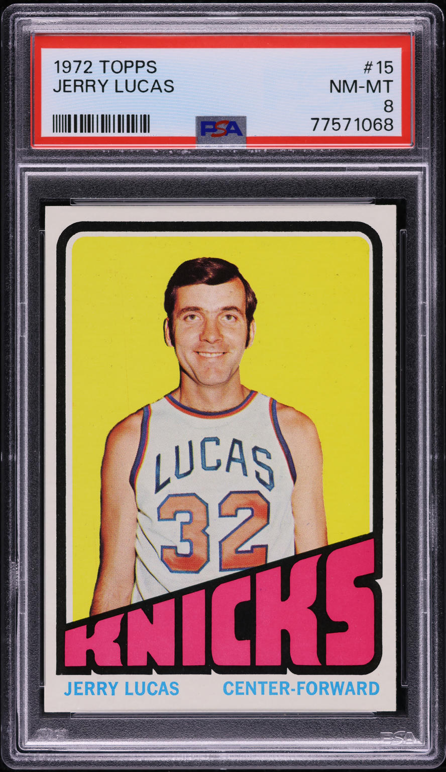1972 Topps Basketball Jerry Lucas #15 PSA 8 NM-MT