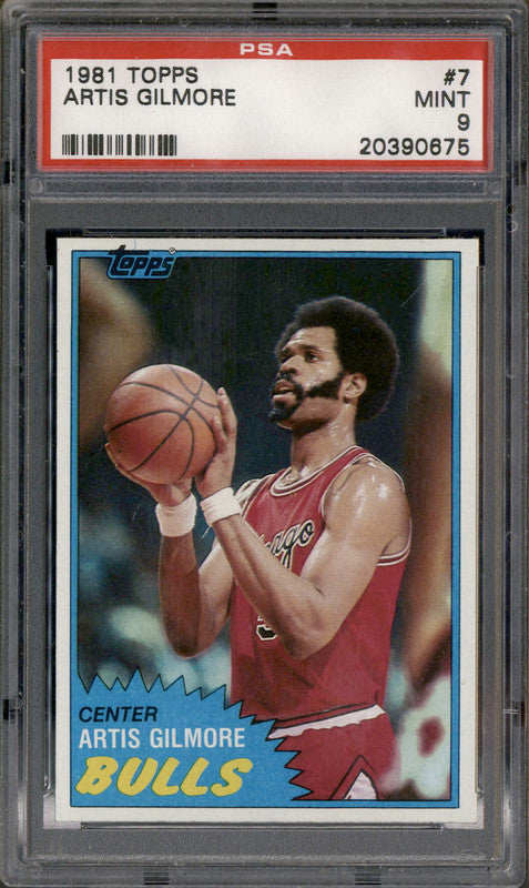 1981 Topps #7 Artis Gilmore PSA 9