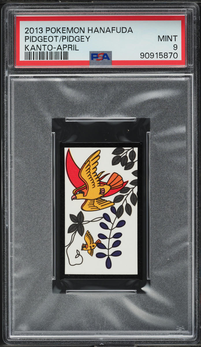 2013 Pokemon Hanafuda Kanto April Pidgeot Pidgey PSA 9 MINT