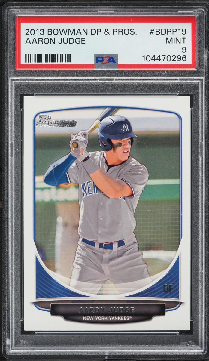 2013 Bowman Draft Picks & Prospects Aaron Judge PROSPECT #BDPP19 PSA 9 MINT