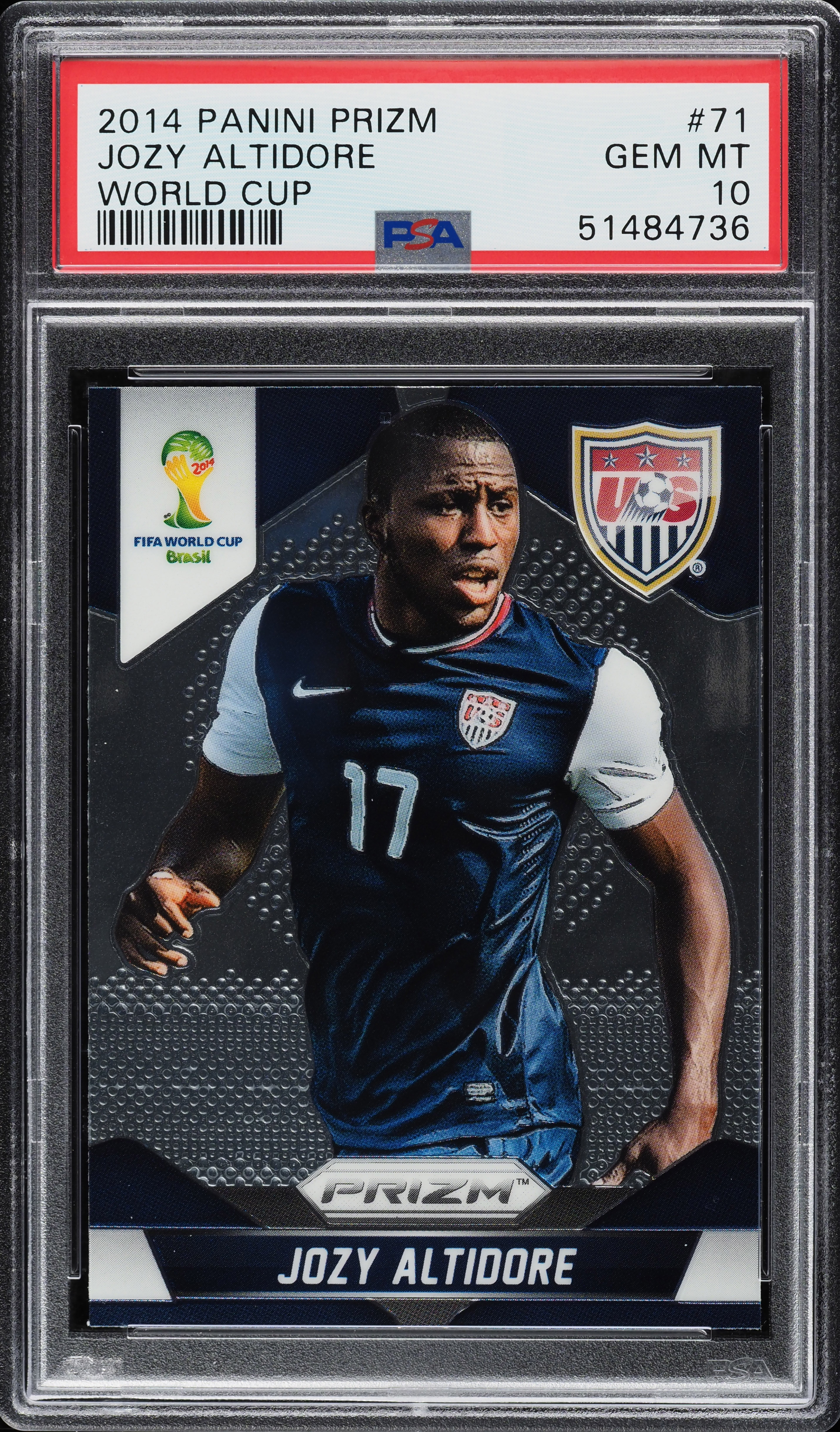 2014 Panini Prizm World Cup Jozy Altidore #71 PSA 10 GEM MINT