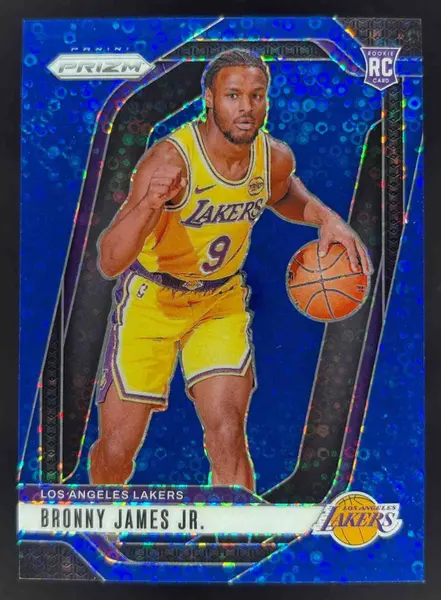 2024-25 Panini Prizm Fast Break Blue Prizm #243 Bronny James Jr. RC /150
