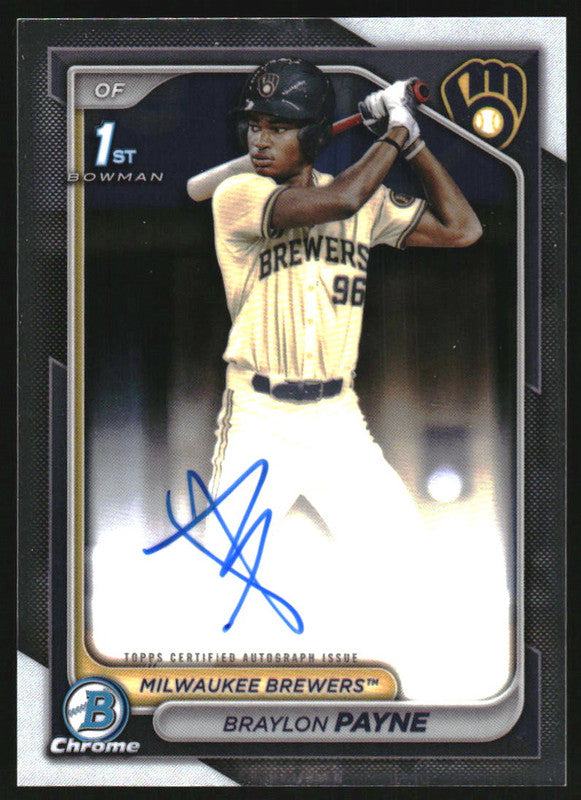 2024 Bowman Draft Chrome Autographs #CPA-BP Braylon Payne RC Auto