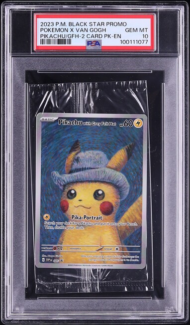 カードダスその他 Gogh Pikachu Pokemon Pikachu Starry Night Van Gogh Beautiful Moon ACG