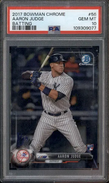 2017 Bowman Chrome Batting #56 Aaron Judge RC PSA 10